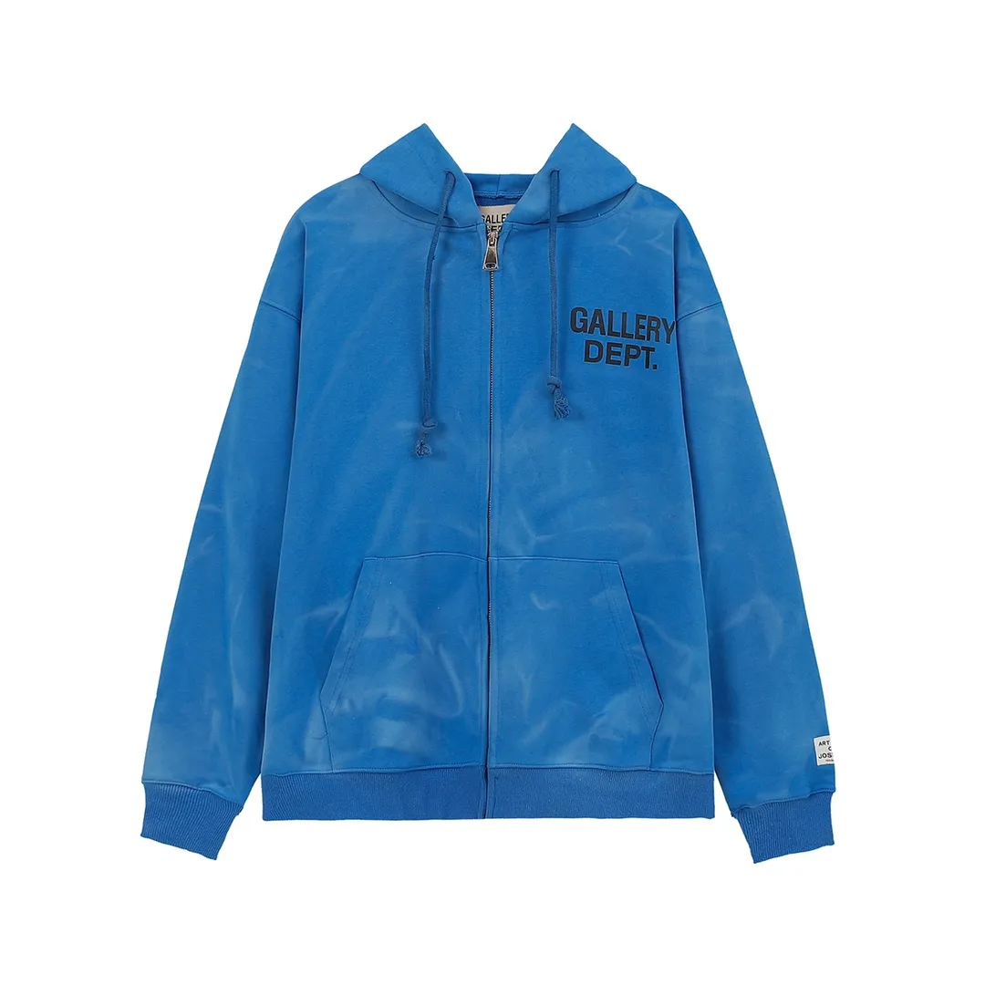 GALLERY. DEPT new zipper hooded jacket Style number: D2372 P266 Color: Black Gray Blue Code number: S M L XL